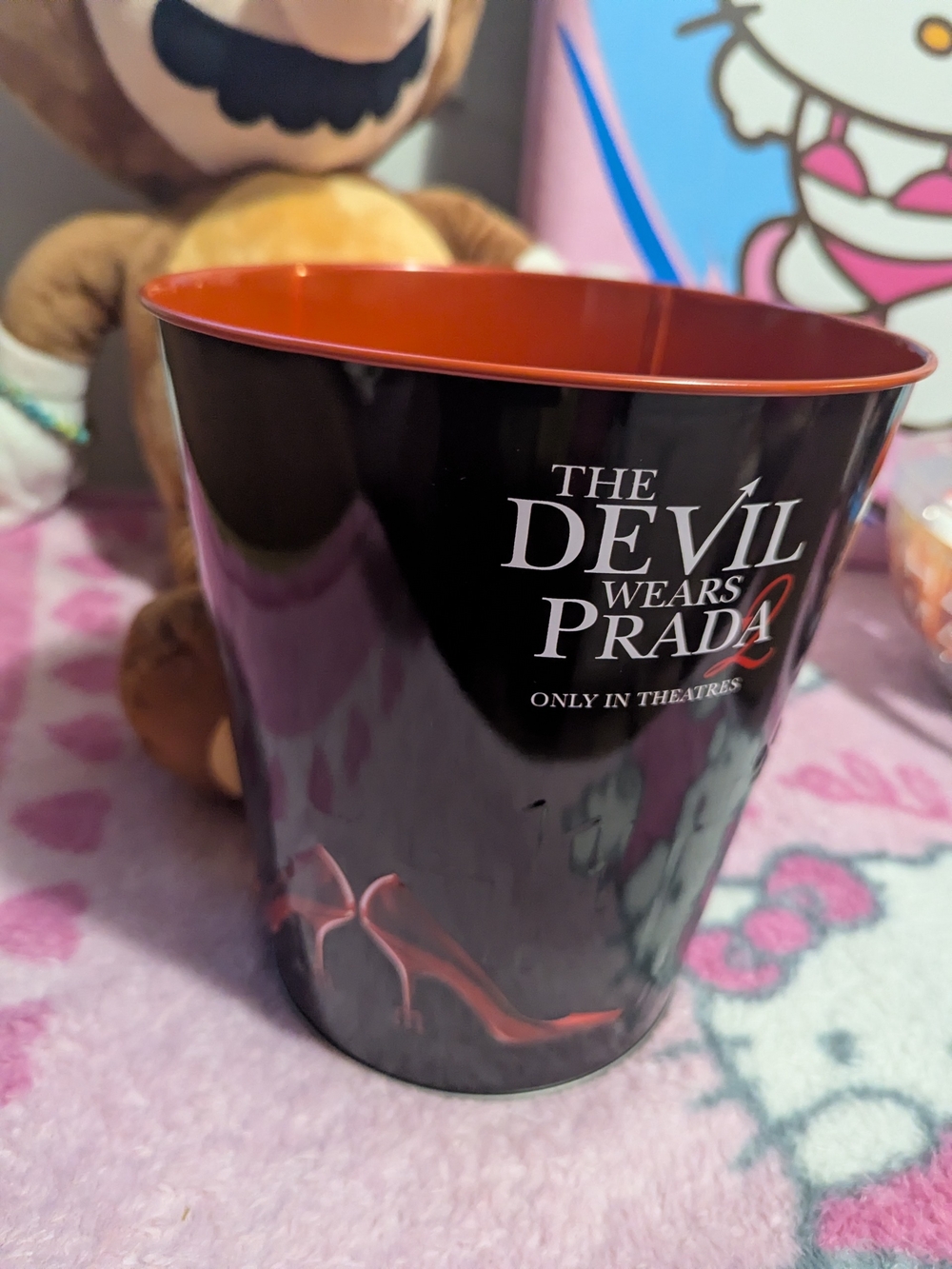 The devil wears Prada 2 movie collectible popcorn bucket tin